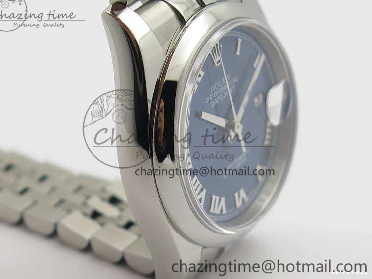 0116 DateJust 36mm SS 116200 ARF 1:1 Best Edition Blue Roman Dial On 904L SS Jubilee Bracelet SA GoodFit 3520